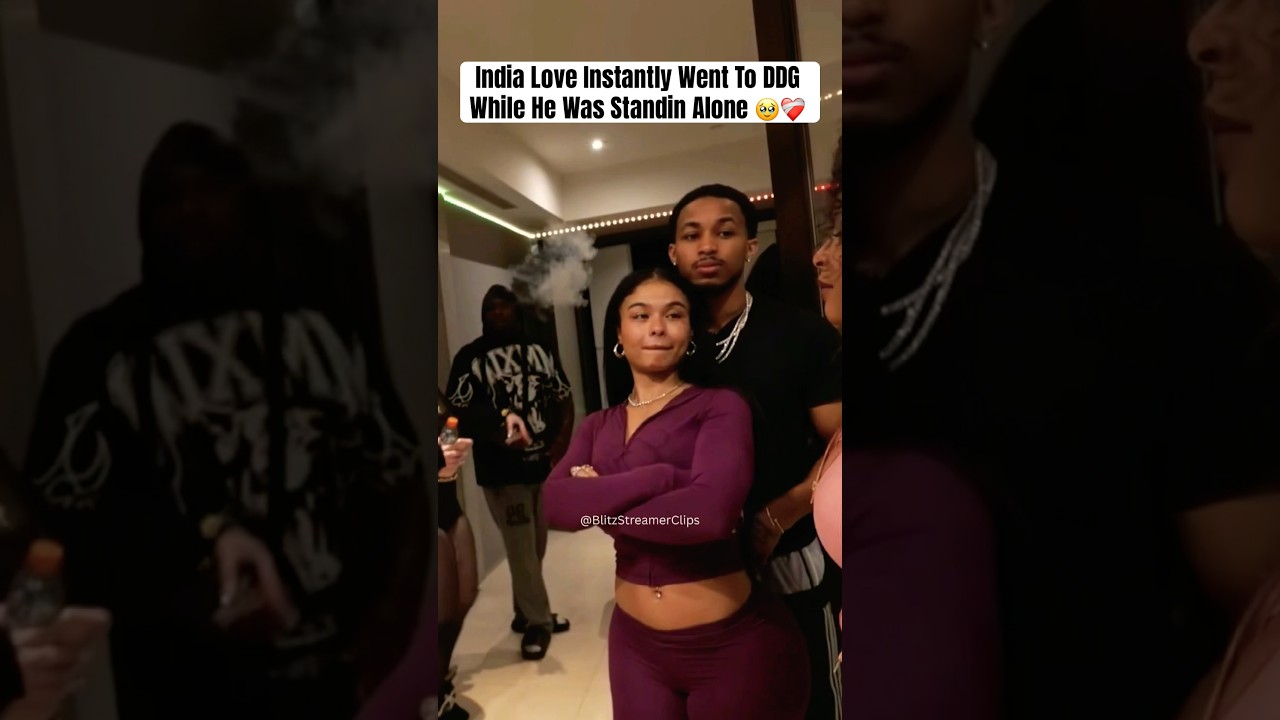 India Love Instantly Went To DDG While He Was Standin Alone 🥹❤️‍🩹