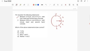 CSAT 2022 Answer Key - Between 3:16 and 3:17 p m both hour hand and minute hand coincide..