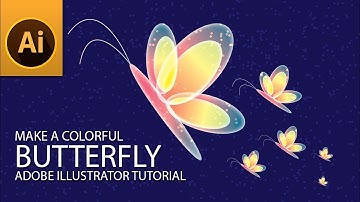 Make a Colorful Butterfly Shape in Adobe Illustrator