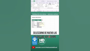 🚫 Personaliza el MENSAJE DE ERROR en EXCEL con la VALIDACIÓN DE DATOS
