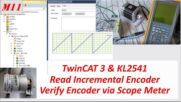 MB11. [TwinCAT 3 NC Stepper] Read Incremental Encoder via KL2541 Terminal and Scope Meter[14/20]