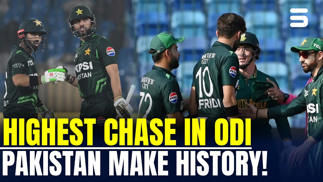 Highest Chase in ODI History By Pakistan Against South Africa | Pak vs SA  | M 3 | MR1J
