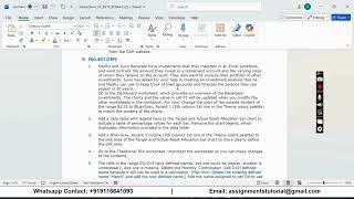 Shelly Cashman Excel 2019 | Module 4: End of Module Project 2 Banerjee Family