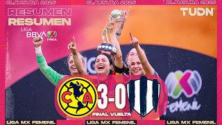 HIGHLIGHTS - América vs Rayadas | Liga MX Femenil - Final - Second Leg Clausura 2026 | TUDN