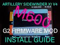 INSTALL GUIDE: Artillery Sidewinder/Genius G2 Firmware with REAL M600 Color Change on Stock Hardware