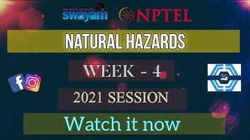 Natural Hazards | Week 4 Answers | NPTEL ||