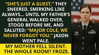 Parents Ignored Me at My Brother’s Promotion Ceremony — Until My Dad’s General Gave Me a Hand Salute