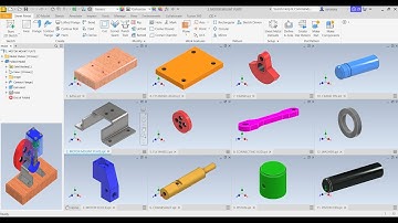 AUTODESK INVENTOR TUTORIAL OF A PNEUMATIC MOTOR - PART DESIGN, ASSEMBLY AND ANIMATION