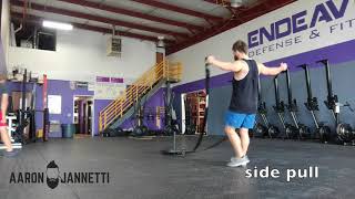 Upper Body Sled Exercises w/ Double Strap Sled