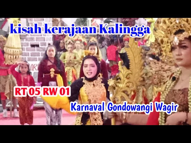 kisah kerajaan Airlangga || Ratu Shima ||karnaval Gondowangi Wagir class=