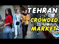 Iran tehran a busy market in the west neighborhood walking vlog walking