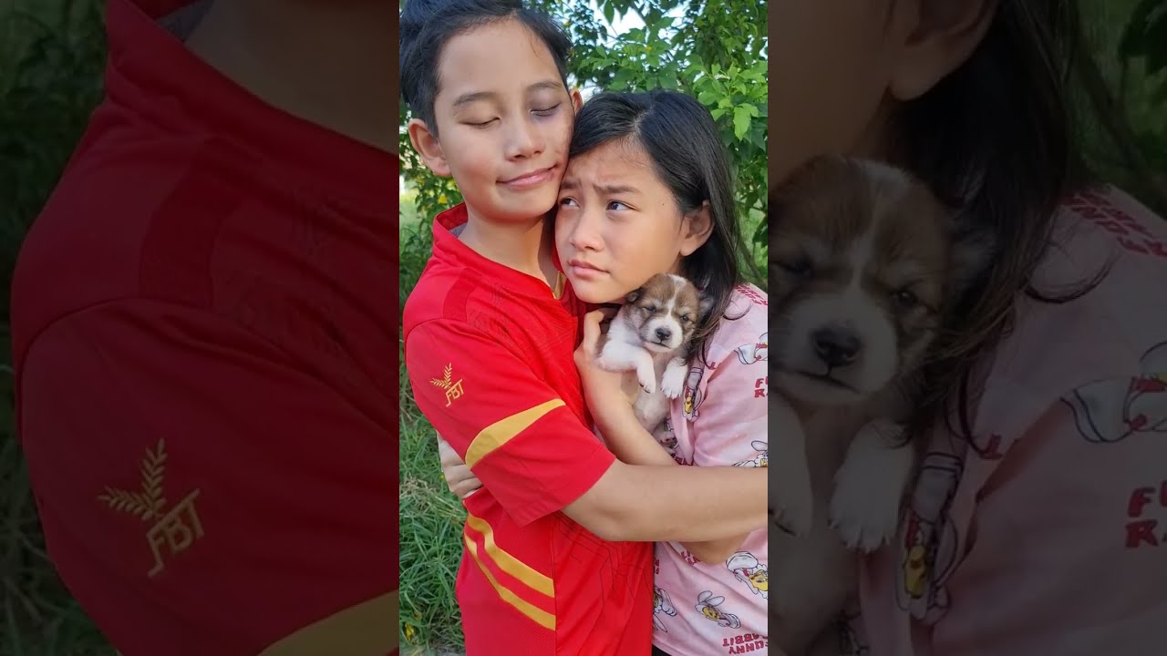 Give Good🥺 Give Kids a Puppy😳😘💕 | JJaiPan 