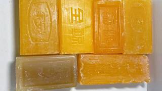 ASMR cutting dry soap/oddly carving soap/satisfying relaxing crunchy sounds/Crushing soap ASMR #5040