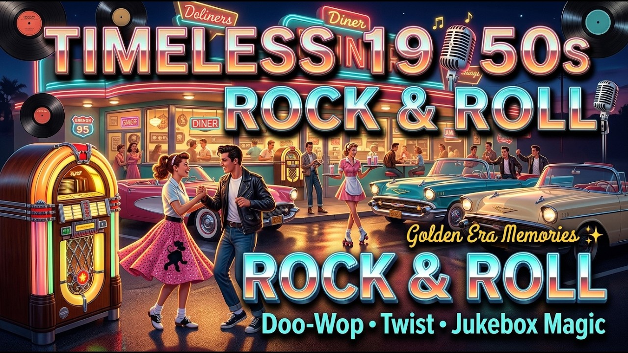 Timeless 1950s Rock & Roll | Doo-Wop,Twist & Classic Jukebox Magic