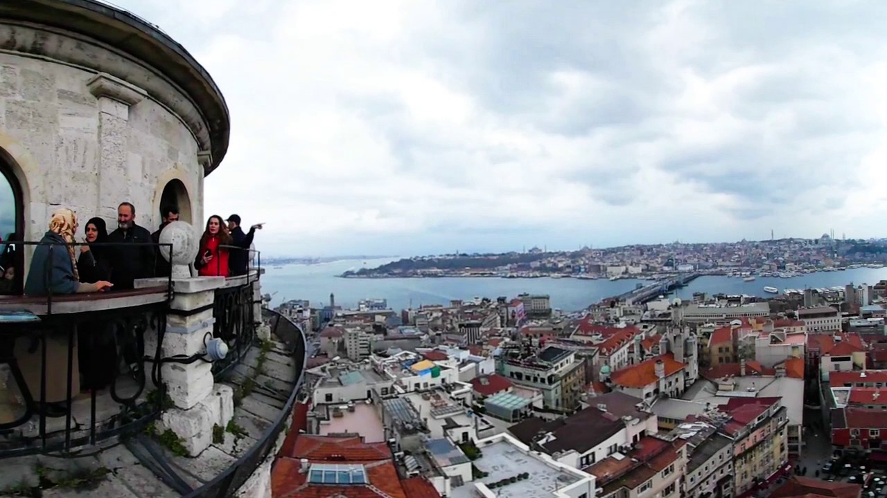 360 Vr Tour Istanbul Galata Tower Galata Kulesi Air Panoramic View No Comments Tour Youtube