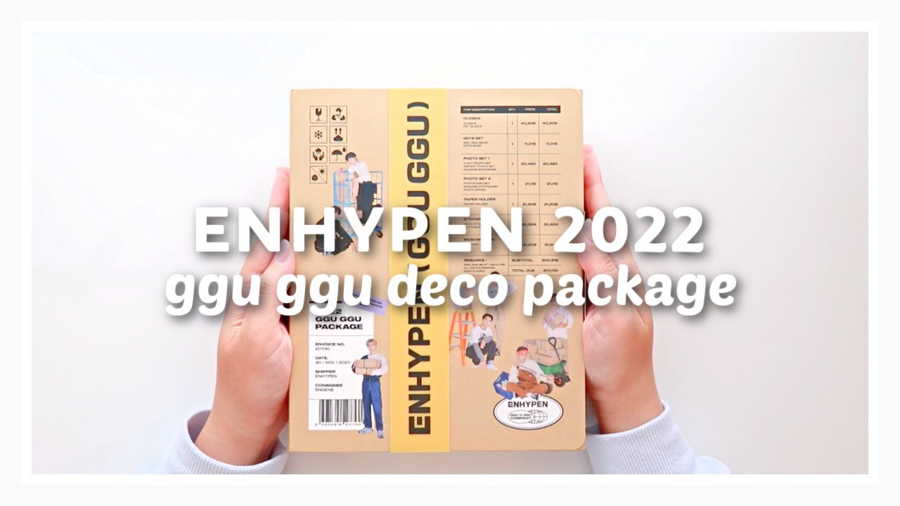 UNBOXING ENHYPEN 2022 GGU GGU DECO PACKAGE ★ lots of photocards,  stationery, and more!