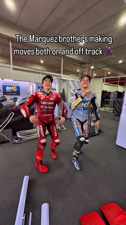 The Marquez brothers making moves both on and off track 🕺🏻 #MotoGP | #ArgentinaGP #MarcMarquez