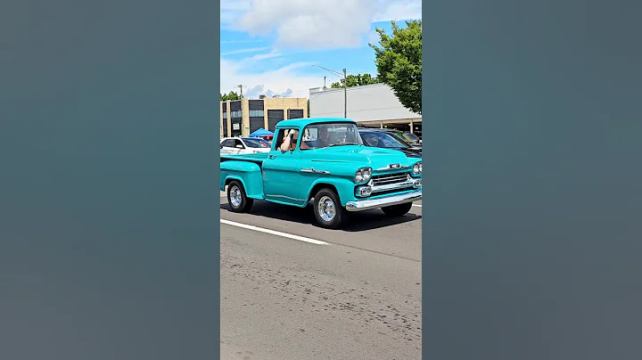 1958 Chevrolet Apache 3100 Classic Pickup Truck Drive By Engine Sound Woodward Dream Cruise 2024