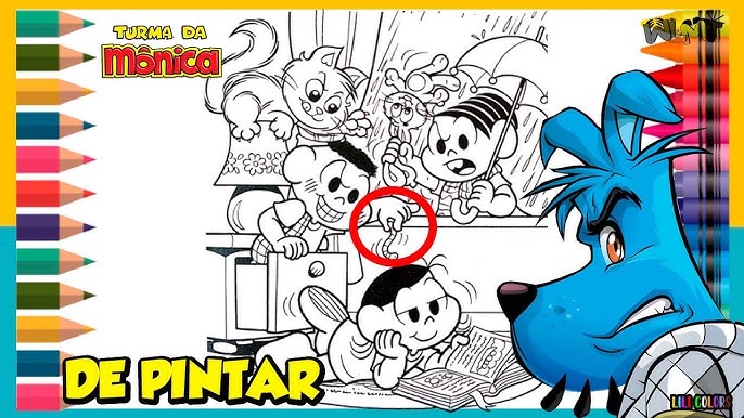 Pintar TURMA DO CHAVES Desenhos para criança em portugues 