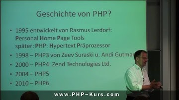 PHP Tutorial deutsch: Was ist PHP? Wie kann man PHP lernen - Unterlagen von www.PHP-Kurs.com