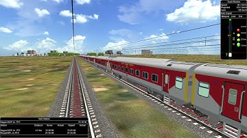 Telangana Express Departure from New Delhi | Realistic MSTS Simulation