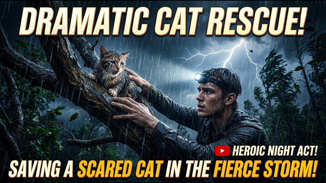 Man Rescues Cat From Tree - YouTube