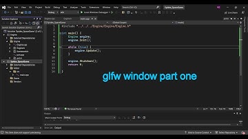 Spidex Space Game [2] glfw Set up C++ & openGL part one
