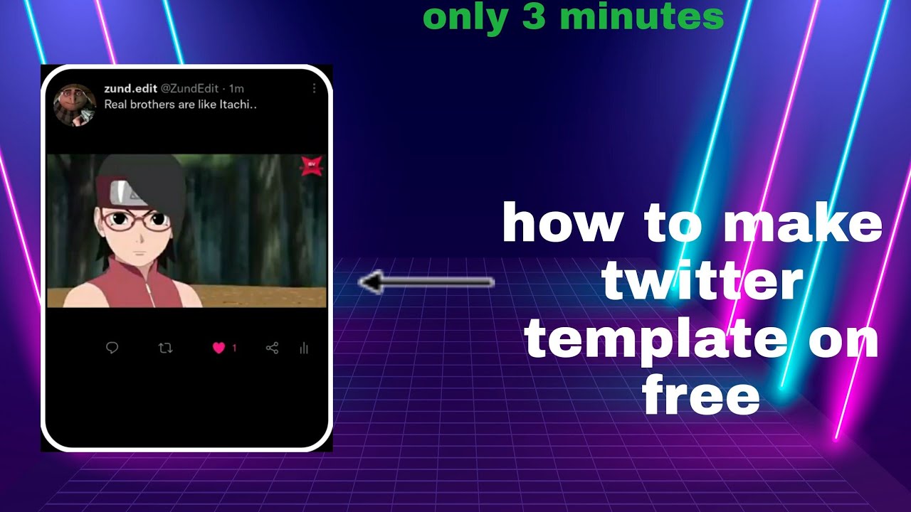 how to make video template like Twitter [tutorial]