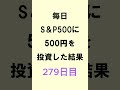 【NISA】S&P500積み立て279日目