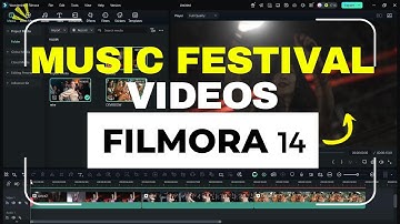 Creating Music Festival Videos with Audio Driven Effects in Filmora 14