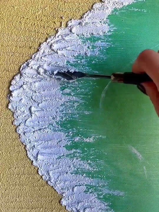 🎨 The process behind creating captivating texture on canvas with 3D f