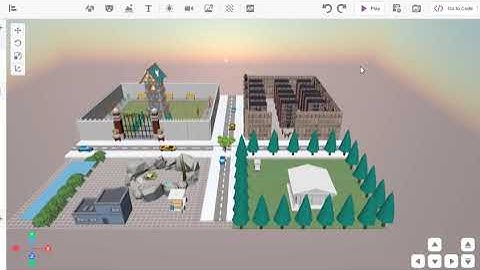 My 3D city model 3D and XR Studio of PictoBlox