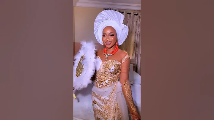 Traditional Yoruba Bride in all white #bridalmakeup #bridal #makeup