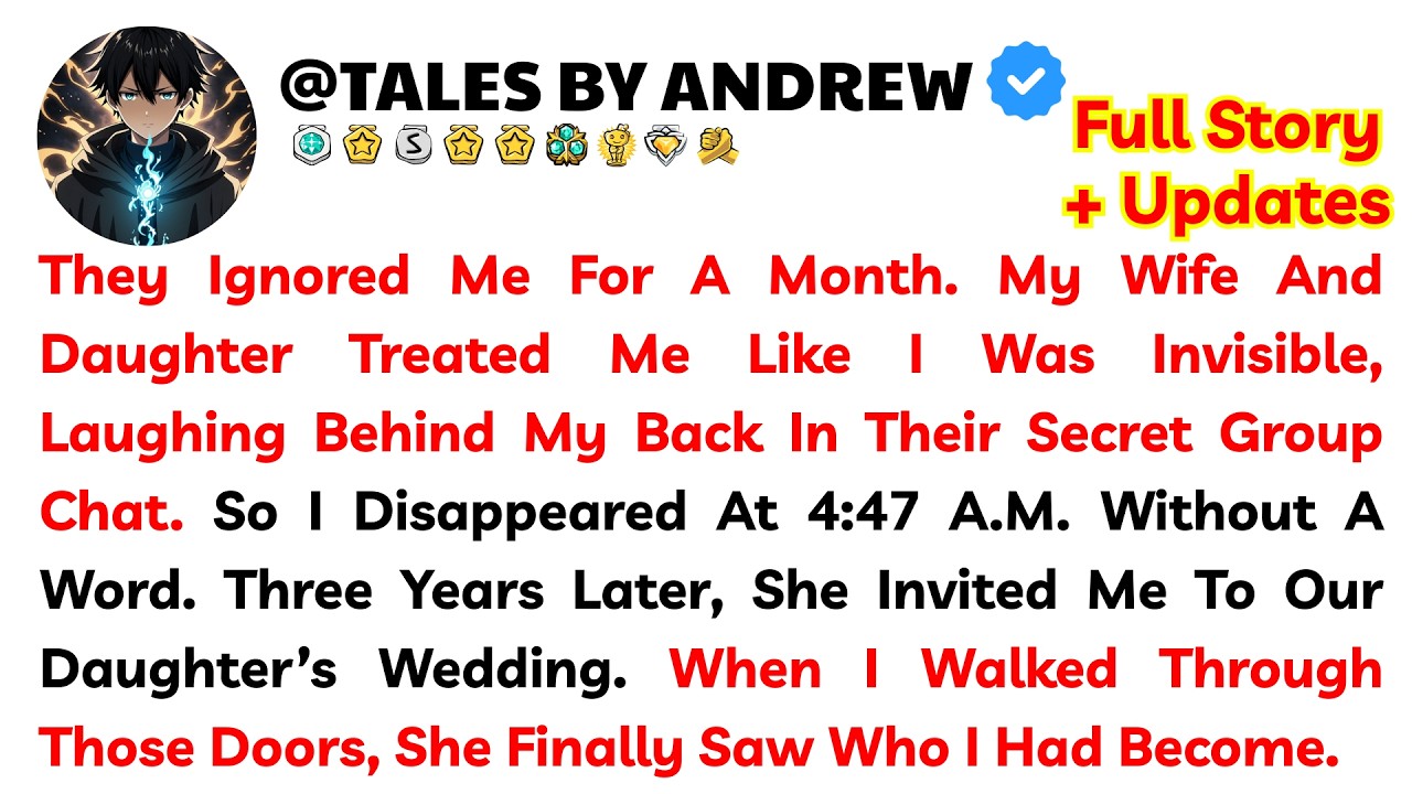 They Ignored Me For A Month. My Wife And Daughter Treated Me Like I Was Invisible, Laughing Behind