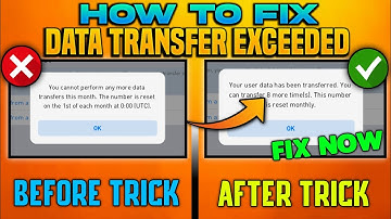 How To Fix Data Transfer Exceed Problem In Pes 2021 | Fix Data Transfer Over Pes21