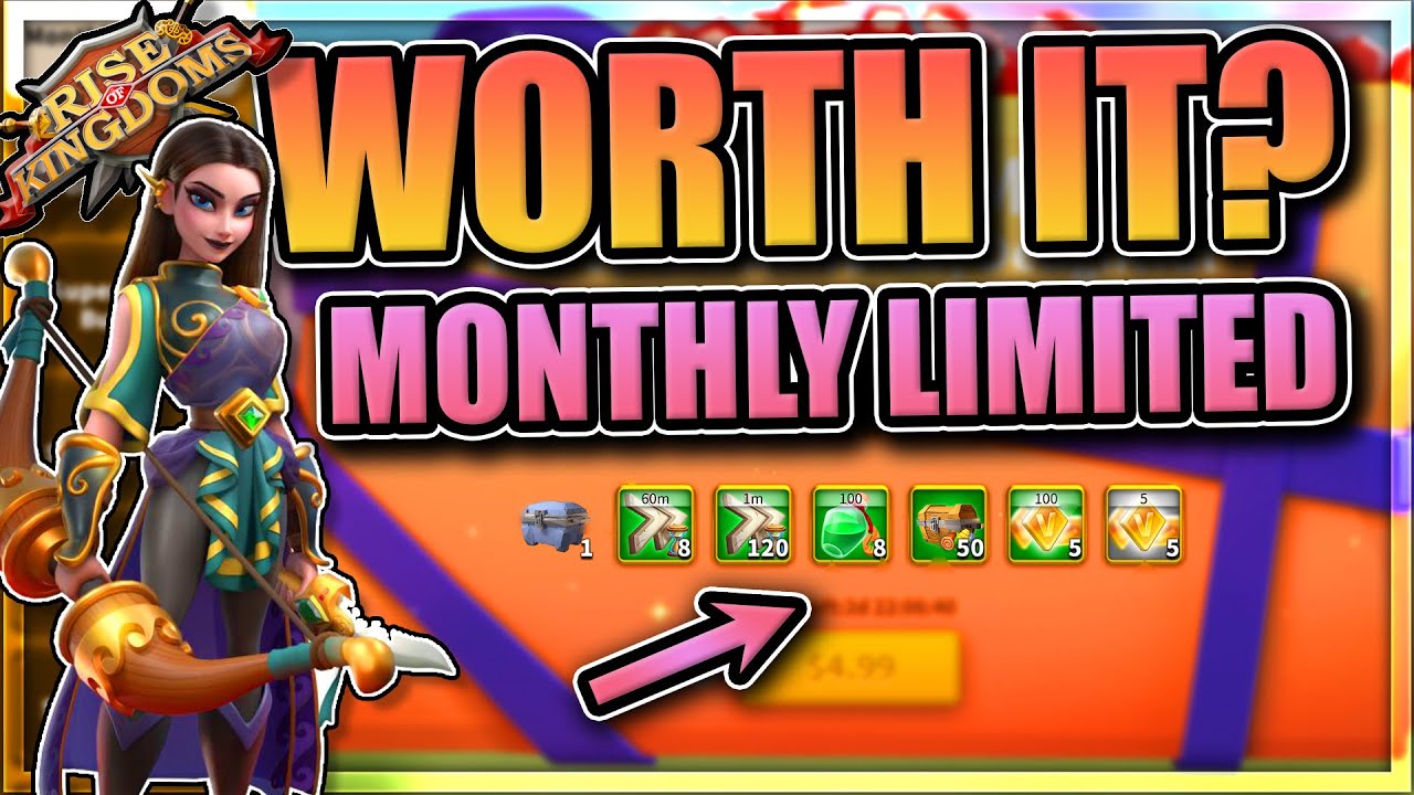 NEW Monthly Limited BUNDLE [Worth buying in Rise of Kingdoms?] - YouTube