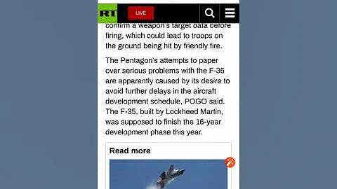 The US fighter jet F-35 is a complete failure.