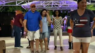 Tejano dancing to Marcos Orozco y Grupo  Rebelde in Carrizo Springs, TX  07/02/23