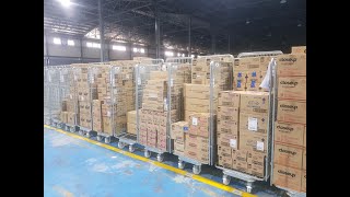 Warehouse Cage Foldable Trolley Roll Container | Warehouse Storage Solutions-Aceally