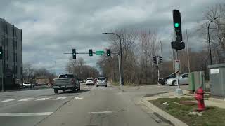 Lincolnwood to Chicago I-90 Highway to Arlington Heights (No Talk, No Music) 4K POV ASMR