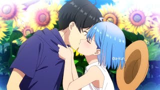 Himari X Yuu Cute Lovely Romantic Kiss Scene Anime Kiss Scene -Kun