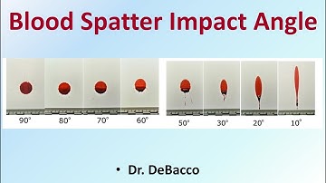 Blood Spatter Impact Angle