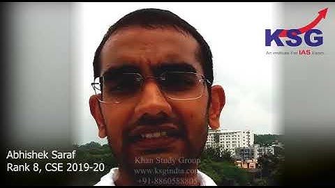 Abhishek Saraf, IAS, AIR 8, UPSC CSE 2019, Rank 8 UPSC Topper, UPSC Result, Achievement, KSG India