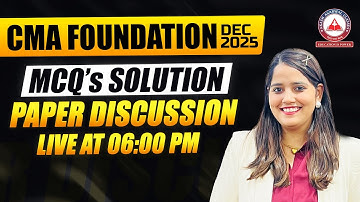 CMA Foundation Dec 2025  - MCQ