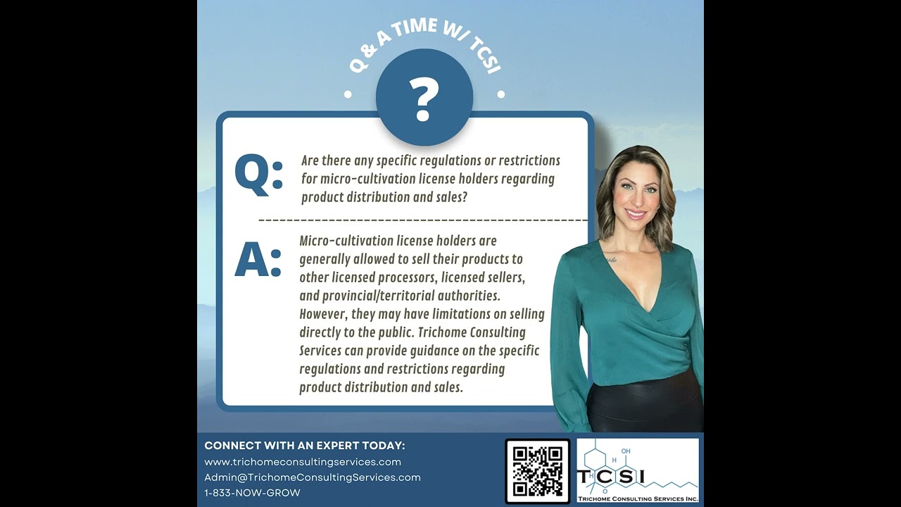 Top 10 Commonly Asked Questions when applying for a Health Canada Micro Cannabis Cultivation License