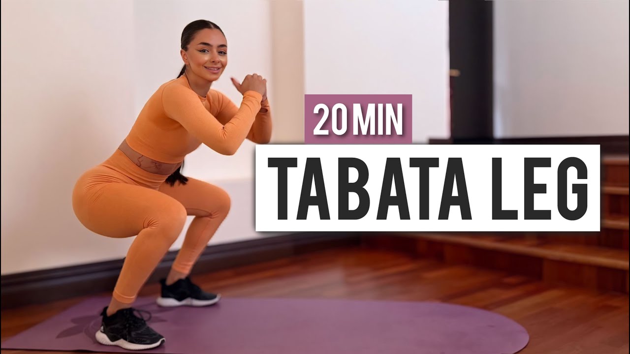 20-минутная тренировка Табата для ног 🔥 Без оборудования • Без повторений • Интенсивная интерваль...
