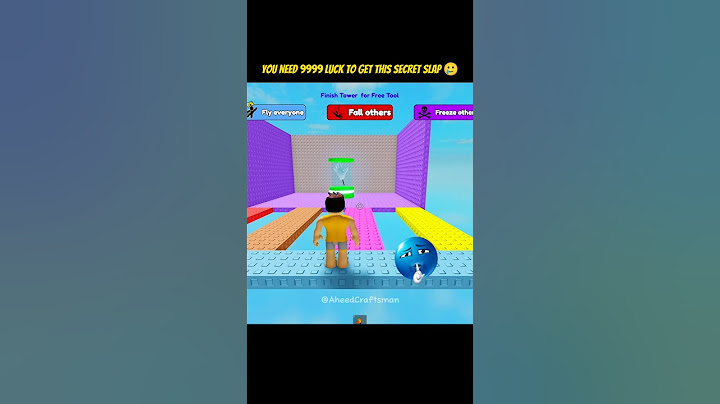 You Need 9999 Luck To Get This Secret Slap In Fling IQ Tower Roblox 🥲 #roblox#fyp