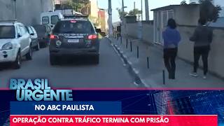 Homem é preso durante operação contra o tráfico no ABC Paulista | Brasil Urgente