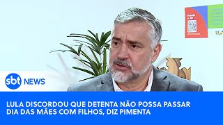 Video lula-discordou-que-detenta-nao-possa-passar-dia-das-maes-com-filhos-diz-pimenta-sobre-saidinha