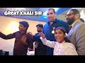 Our Ajay Meena sir and I met The Great Khali. #noorjahanartist #Thegreatkhali